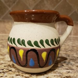 New Mexican Hand-Painted Jarrito Clay Mug